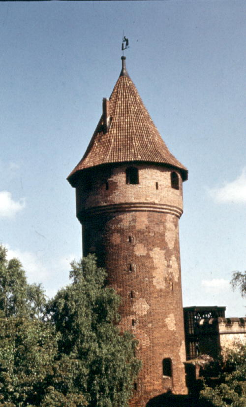 La torretta del latticello nel castello di Malbork.
